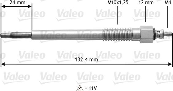 Valeo 345 163 - Hehkutulppa inparts.fi