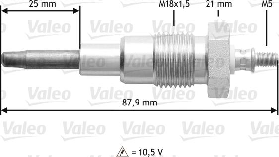 Valeo 345 167 - Hehkutulppa inparts.fi