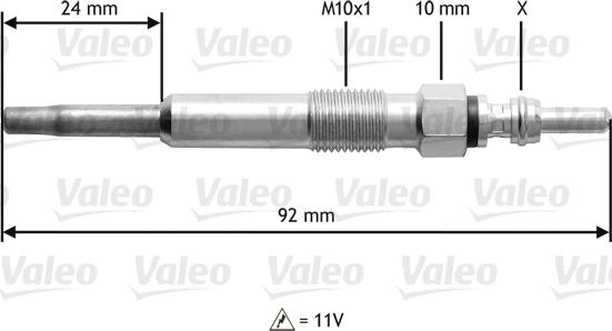 Valeo 345104 - Hehkutulppa inparts.fi