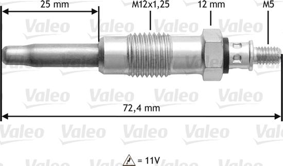 Valeo 345100 - Hehkutulppa inparts.fi