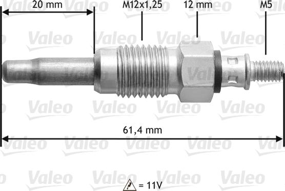 Valeo 345108 - Hehkutulppa inparts.fi