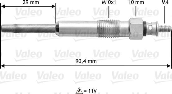 Valeo 345102 - Hehkutulppa inparts.fi