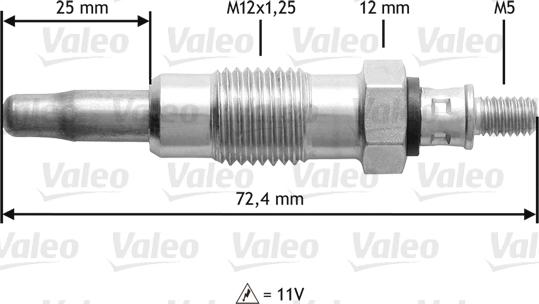 Valeo 345119 - Hehkutulppa inparts.fi