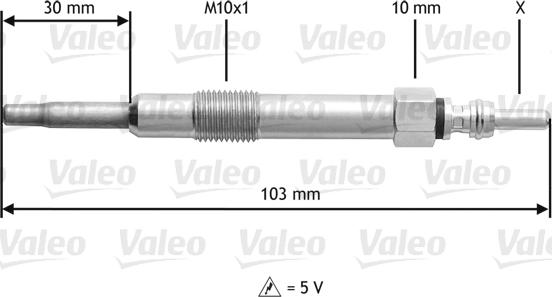 Valeo 345115 - Hehkutulppa inparts.fi