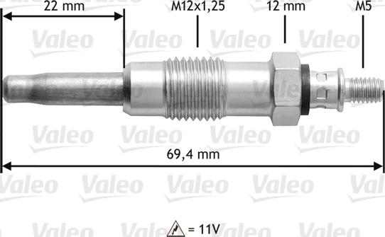 Valeo 345116 - Hehkutulppa inparts.fi