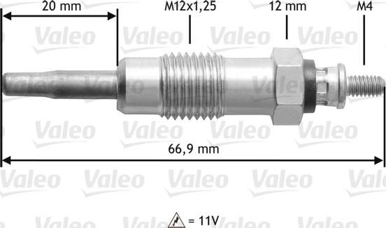 Valeo 345111 - Hehkutulppa inparts.fi