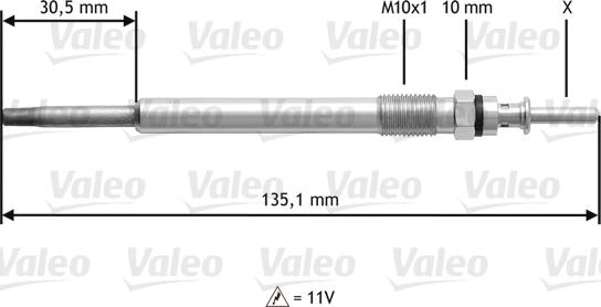 Valeo 345112 - Hehkutulppa inparts.fi