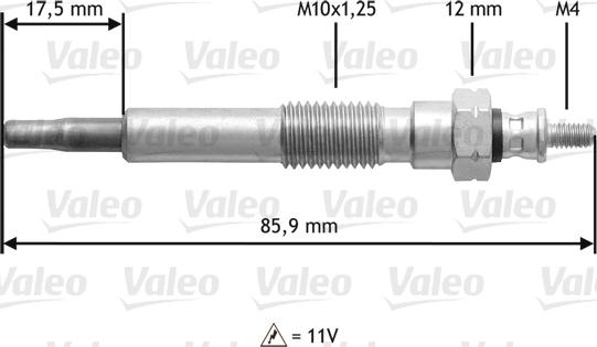 Valeo 345117 - Hehkutulppa inparts.fi