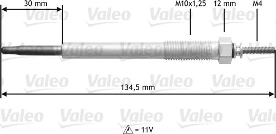 Valeo 345 185 - Hehkutulppa inparts.fi