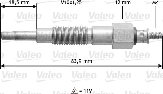 Valeo 345180 - Hehkutulppa inparts.fi