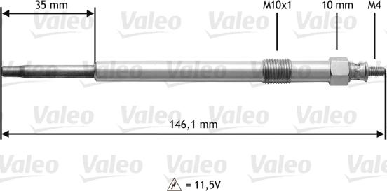 Valeo 345139 - Hehkutulppa inparts.fi