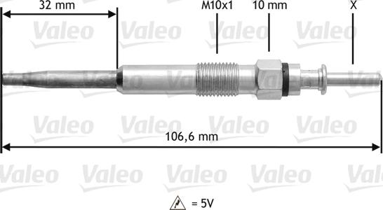 Valeo 345134 - Hehkutulppa inparts.fi