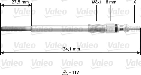 Valeo 345138 - Hehkutulppa inparts.fi