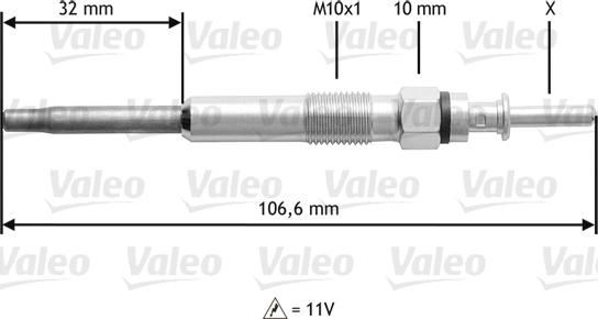 Valeo 345132 - Hehkutulppa inparts.fi