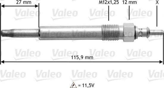 Valeo 345129 - Hehkutulppa inparts.fi