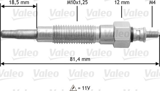 Valeo 345126 - Hehkutulppa inparts.fi