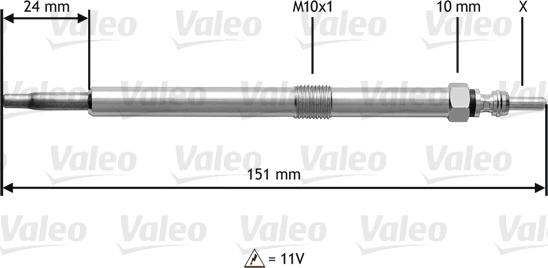 Valeo 345120 - Hehkutulppa inparts.fi