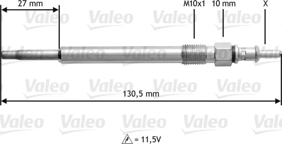 Valeo 345121 - Hehkutulppa inparts.fi