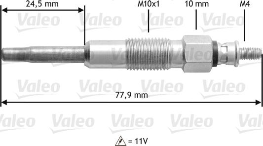 Valeo 345128 - Hehkutulppa inparts.fi