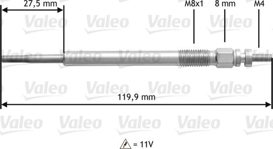 Valeo 345123 - Hehkutulppa inparts.fi