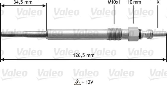 Valeo 345122 - Hehkutulppa inparts.fi