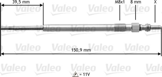 Valeo 345174 - Hehkutulppa inparts.fi