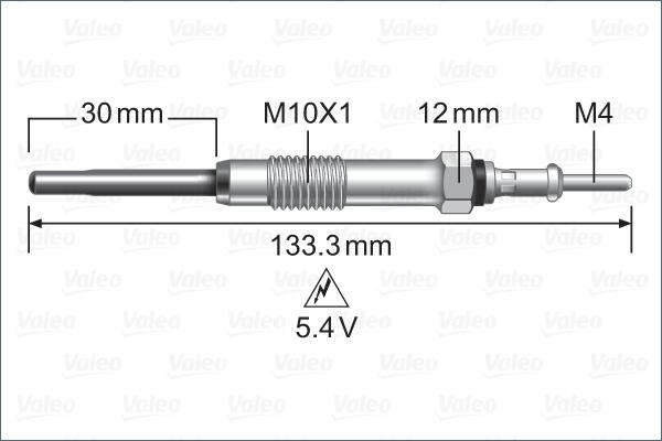 Valeo 345243 - Hehkutulppa inparts.fi