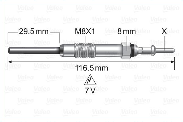 Valeo 345255 - Hehkutulppa inparts.fi