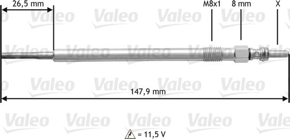 Valeo 345204 - Hehkutulppa inparts.fi