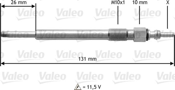 Valeo 345201 - Hehkutulppa inparts.fi