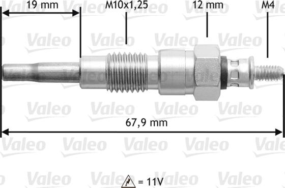 Valeo 345203 - Hehkutulppa inparts.fi