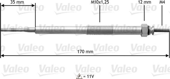 Valeo 345216 - Hehkutulppa inparts.fi