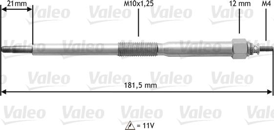 Valeo 345220 - Hehkutulppa inparts.fi