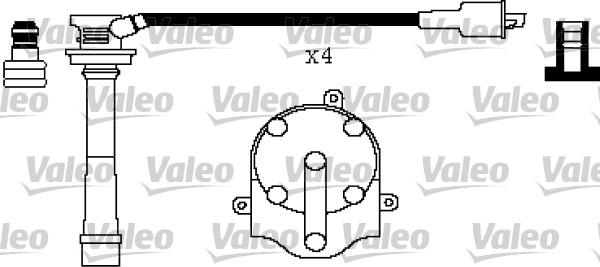 Valeo 346430 - Sytytysjohtosarja inparts.fi