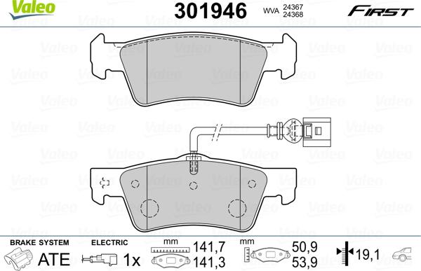 Valeo 301946 - Jarrupala, levyjarru inparts.fi