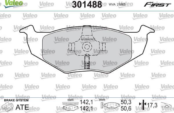 Valeo 301488 - Jarrupala, levyjarru inparts.fi