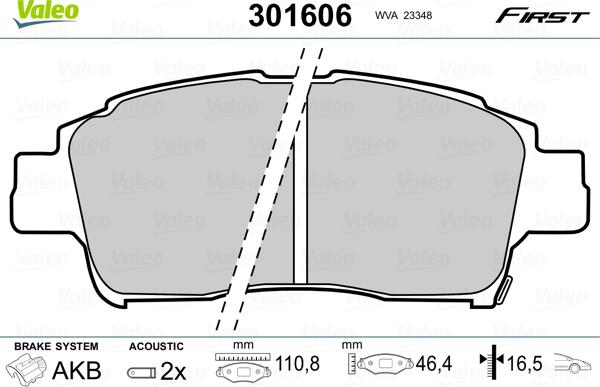 Valeo 301606 - Jarrupala, levyjarru inparts.fi