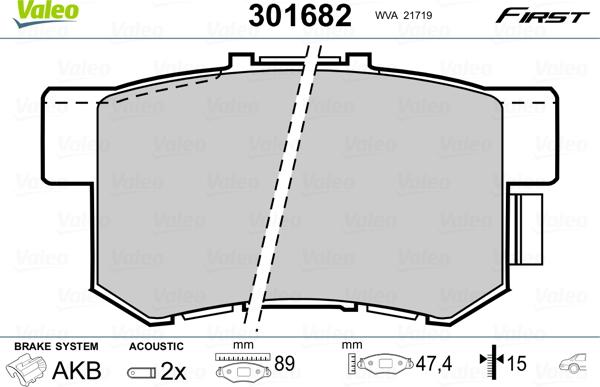 Valeo 301682 - Jarrupala, levyjarru inparts.fi