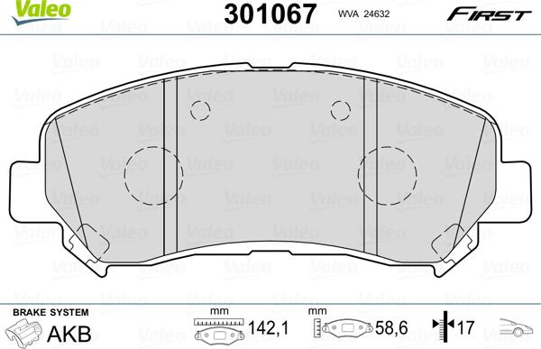 Valeo 301067 - Jarrupala, levyjarru inparts.fi