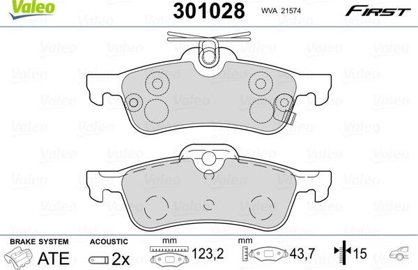 Valeo 301028 - Jarrupala, levyjarru inparts.fi