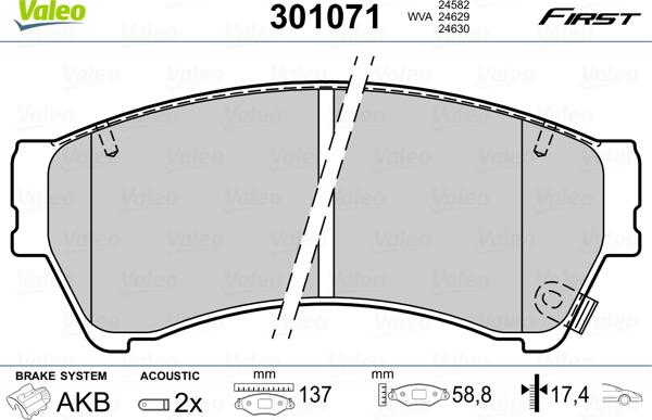 Valeo 301071 - Jarrupala, levyjarru inparts.fi