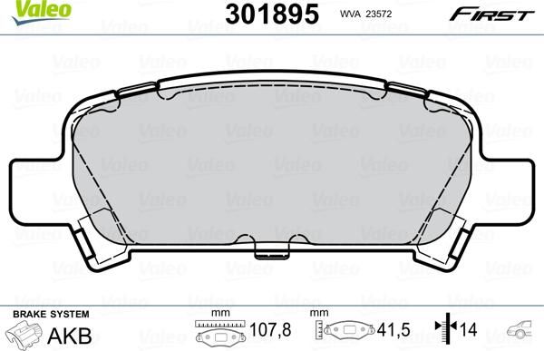 Valeo 301895 - Jarrupala, levyjarru inparts.fi