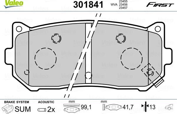 Valeo 301841 - Jarrupala, levyjarru inparts.fi