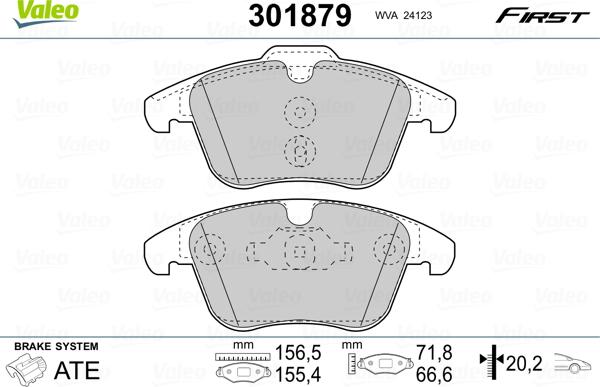 Valeo 301879 - Jarrupala, levyjarru inparts.fi