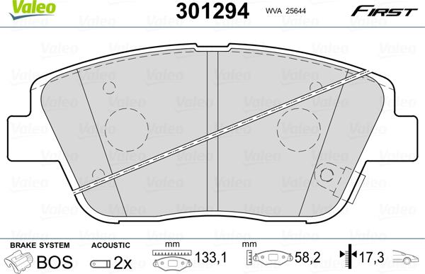 Valeo 301294 - Jarrupala, levyjarru inparts.fi