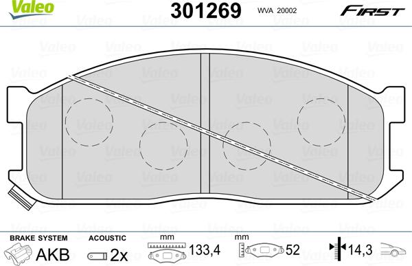 Valeo 301269 - Jarrupala, levyjarru inparts.fi