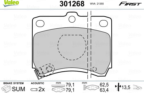 Valeo 301268 - Jarrupala, levyjarru inparts.fi