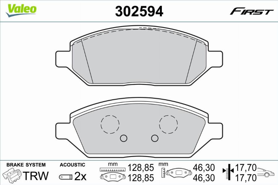 Valeo 302594 - Jarrupala, levyjarru inparts.fi