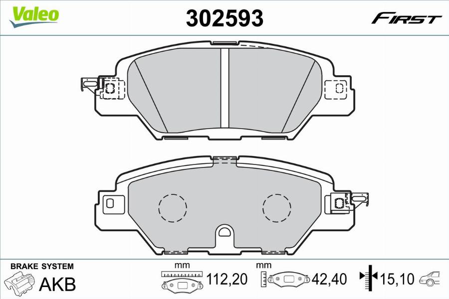 Valeo 302593 - Jarrupala, levyjarru inparts.fi