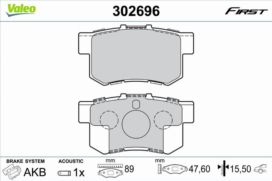 Valeo 302696 - Jarrupala, levyjarru inparts.fi